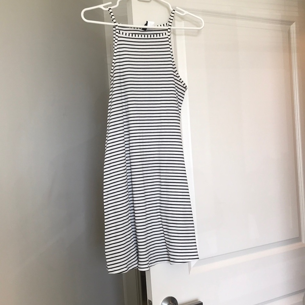 Black and white pin stripped sundress